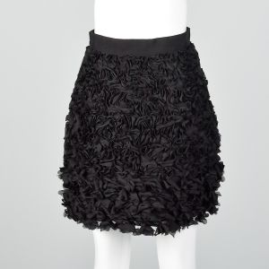 XS Giambatista Valli Skirt Black Floral - Fashionconservatory.com