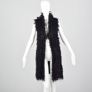 Large Eileen Fisher Black Knit Vest