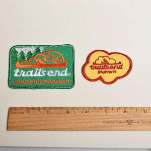 1980s Embroidered Sew On Patch Trails End Popcorn Applique - Fashionconservatory.com
