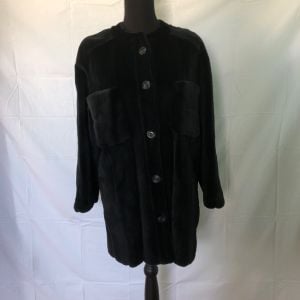Valentino charcoal chinchilla jacket for Alixandre Furs NY