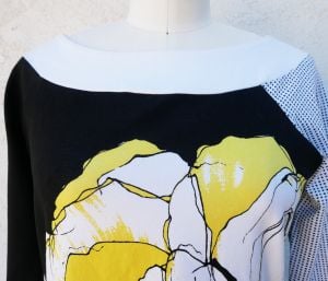 Artsy Top with an Asymmetrical Design - Fashionconservatory.com