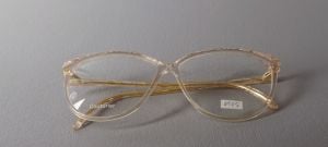 Deadstock Oversized Couturier Eyeglasses Eyewear 1980s Jenna Rose - Confetti