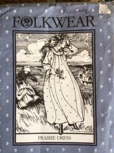 Vintage Folkwear Pattern Prairie Dress Cuts For All Sizes