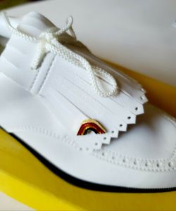 1980s RAWLINGS Ladies Golf Shoes - 7 1/2N  DEADSTOCK - Fashionconservatory.com