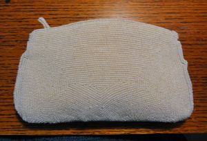 Vintage Beaded Evening Bag, Bridal Purse, Clutch, Beaded Bag, Made in Japan