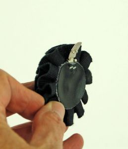 Black flower shoe clips ruffled pom poms shoe accessory holiday glam - Fashionconservatory.com