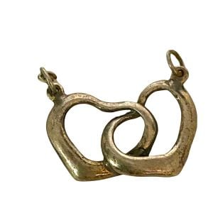 Vintage Intertwined Double Heart Silver Pendant - Fashionconservatory.com