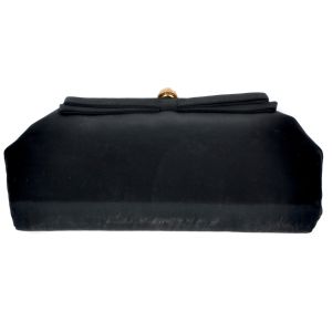 Vintage 1940s Stylemark Black Clutch Evening Bag Purse Pin Up WWII - Fashionconservatory.com