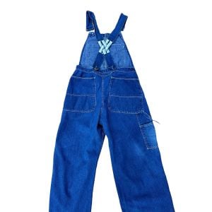 1950s Jack Rabbit brand overalls Sanforized blue denim work clothes 