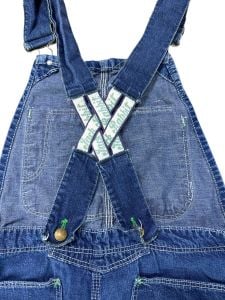 1950s Jack Rabbit brand overalls Sanforized blue denim work clothes  - Fashionconservatory.com