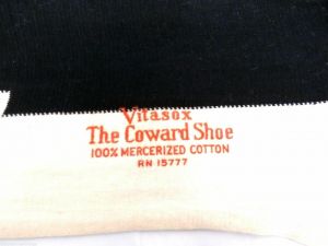 Vintage Socks  Vitasox The Coward Shoe Mens 100% Cotton Sz 12 Black & White NOS - Fashionconservatory.com
