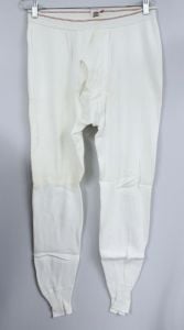 VTG 1940s 1950s Flagg Utica Bodygard Thermal 100% COT Underwear Striped Band M L