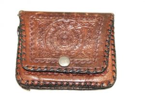 Antique Vintage CHange Purse Lot Real Morocco Leather England Ecuador Mexico - Fashionconservatory.com