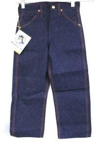 VTG Sanforized Cotton Jeans Blue Bell NOS Denim Dungarees Deadstock Boys 1950S