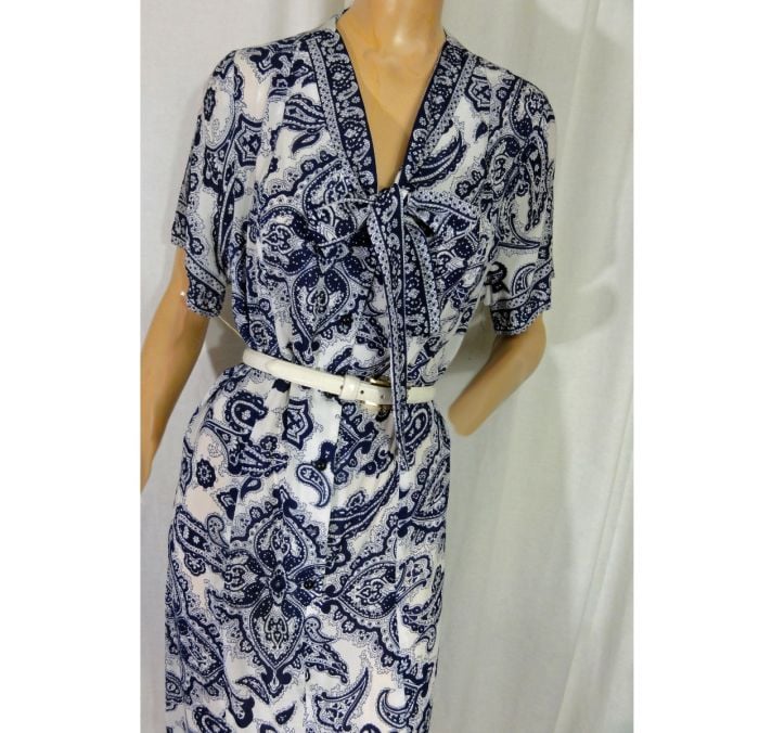 blue 1950s dress Retro Stage 1950s Strap Polka Dot Swing Dress Sky Blue main image 1