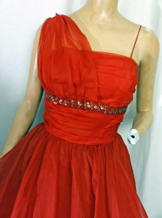 strapless open back dress Red Ruched Sides Slit Maxi Dress Small