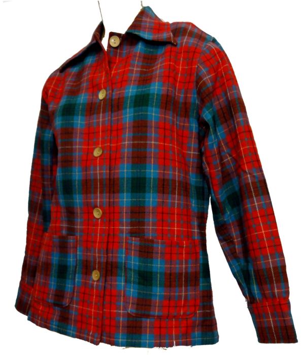 Pendleton Shirt Jacket 2024 Shacket Plaid Virgin Wool Blue Green Size Small