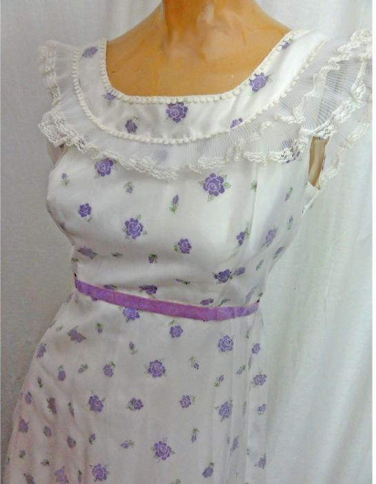 70s prom dresses Geneve White Halter-Neck Mini Dress With Ruffled Trim – Club L London main image 1