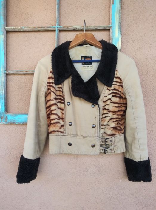 1980s Tiger Print Rocker Style Bomber Jacket Sz S | Fashion Conservatory