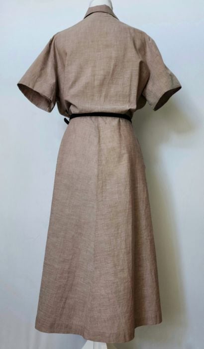 cotton shirtwaist dress Printed Cotton Long Sleeve Shirtwaist Dress in Strawberry