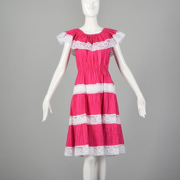 hot pink beach dress Cute A-line Homecoming Dress,Hot Pink Beach Dress Y2385 – Simplepromdress
