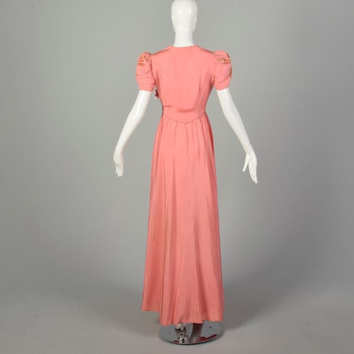 sachin and babi light blue dress Reserved 1940s Pink Silk Crepe Dress - M/L main image 1