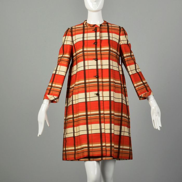 XXS 1960s Jacques Tiffeau Plaid Ensemble Mod Winter Outfit Mini Skirt Coat Set | Fashion Conservatory XXS 1960s Jacques Tiffeau Plaid Ensemble Mod Winter Outfit Mini Skirt Coat Set | Fashion Conservatory