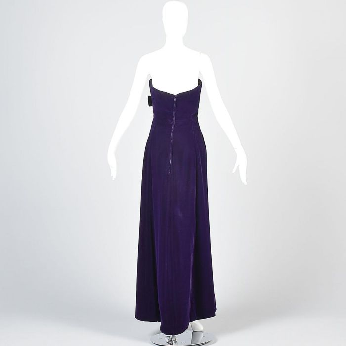 green emerald velvet dress Frank Usher Embellished Evening Dress in a silver/ pale light blue - Size  10 main image 1