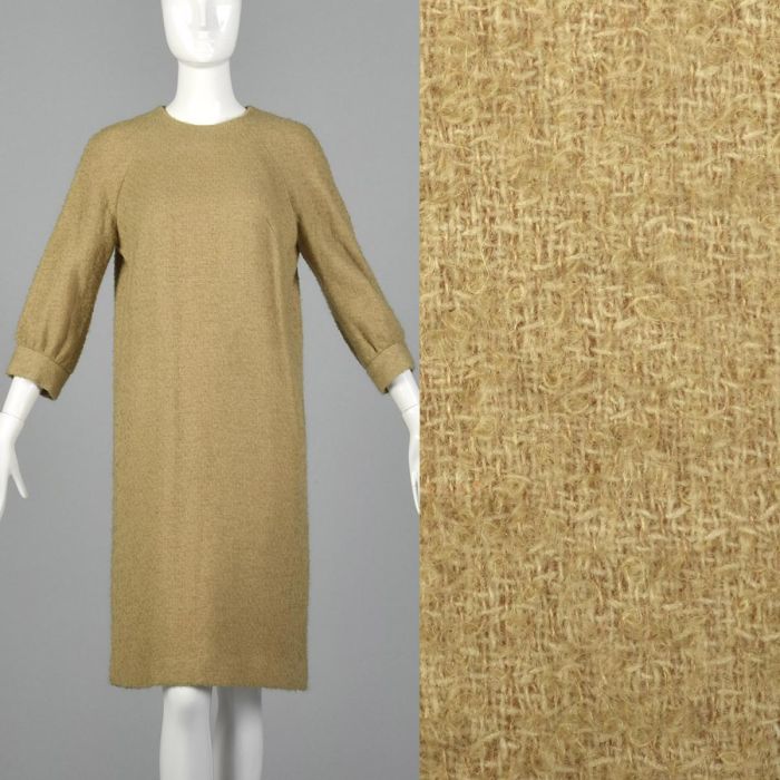 knee length dresses for ladies Purple A Line Shift Dress Verona | MinimalisticLinen main image 0