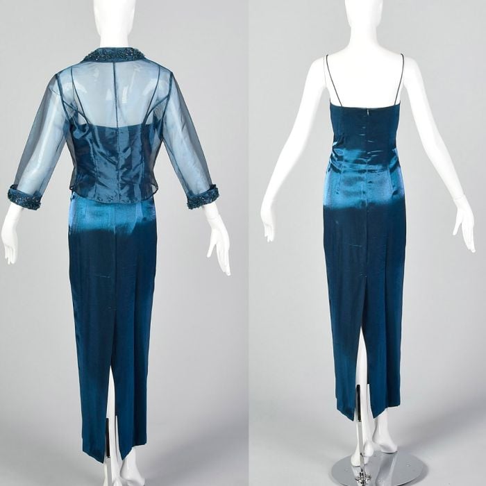 green emerald velvet dress Alex Evenings 8427721