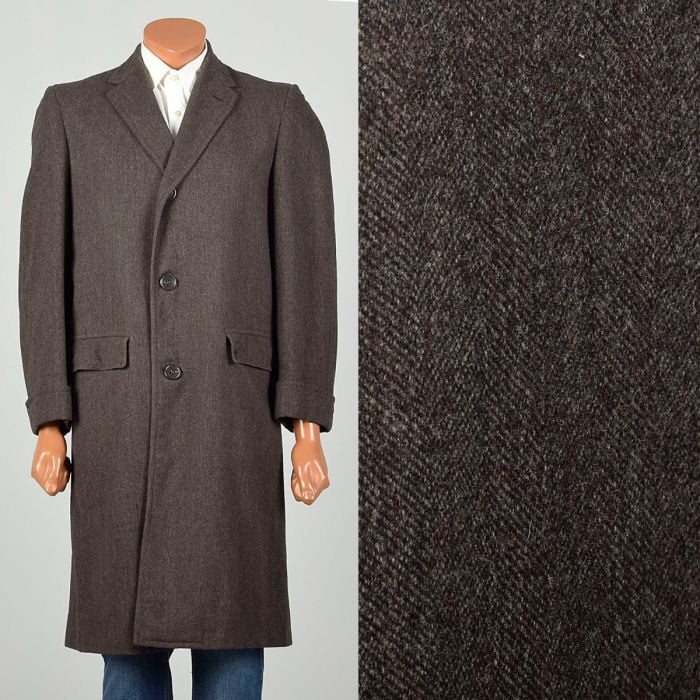 Classic Grey Wool Overcoat