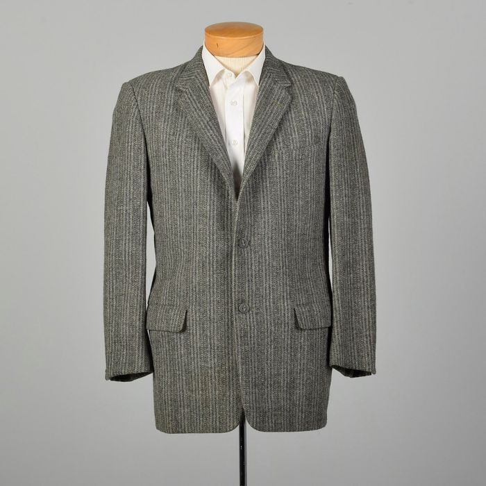 1950s Mens Wool Tweed Frankfurt Coat