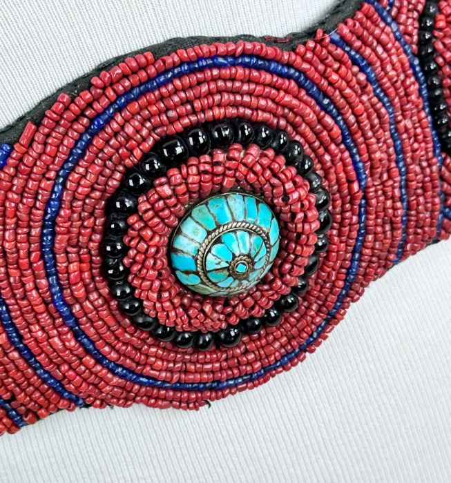 Vintage Colorful Seed Beaded Belt s-l400.jpg main image 3