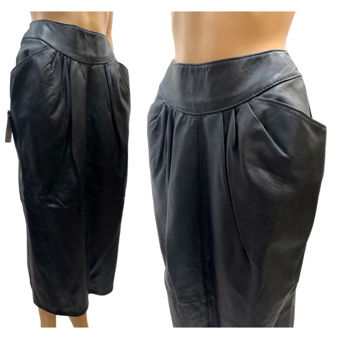 Dark PU Leather Corset Skirt main image 0
