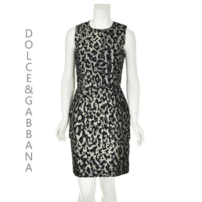 strapless open back dress Tyler Peplum Mini Dress in Leopard