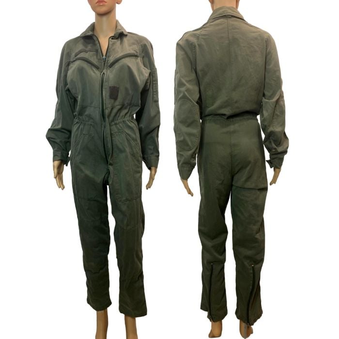 1980 FRENCH Military Flight Suit Jumpsuit | Ailee Zippers | Fashion ...