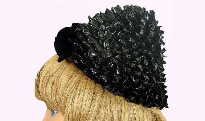 Vintage 1950s Straw Cocktail Hat - Peck & Peck - 5th Ave  display picture 1
