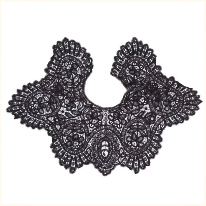 Vintage Black Lace Collar Blazer