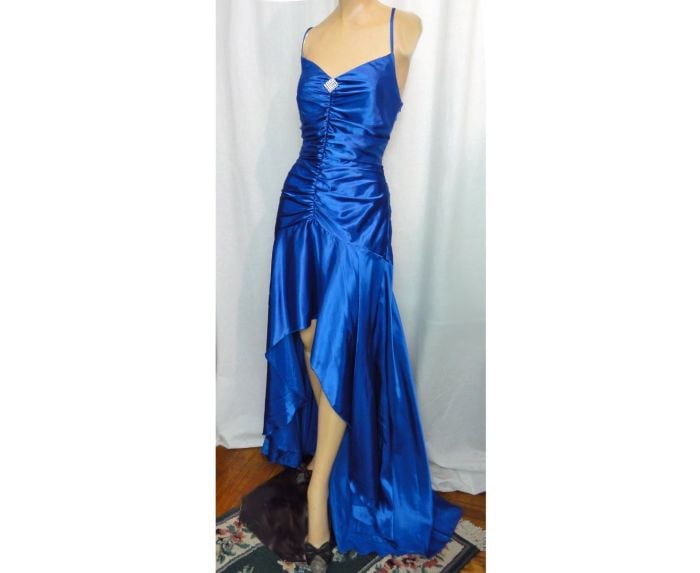 green emerald velvet dress 90s 'Jessica McClintock' Purple Formal Dress / Small – Wildhoneygoods