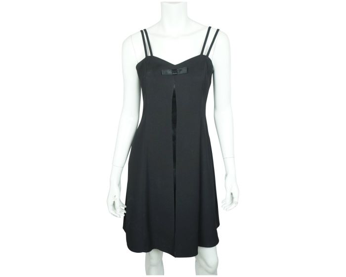1980s little black dress Vintage 1980s Little Black Party Dress Sexy Ruched Chiffon Cocktail