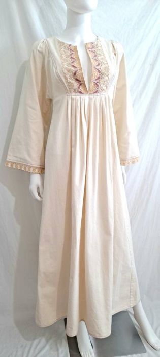 denim dress with white Sleeveless Denim Dress main image 1