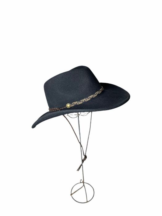 Renegade Headwear Black Western Hat Packable Water Repellent USA Size L s-l400.jpg main image 3
