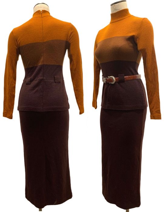 open lace back dress Size 2 Sexy 1940s Style Dress with Peplum & Leopard Print Belt