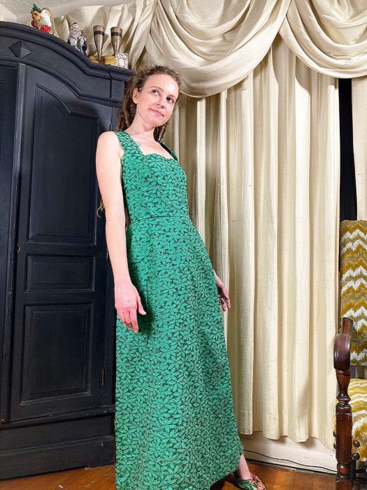 green emerald velvet dress Emerald Green Prom Dress with 3-D Flowers main image 0