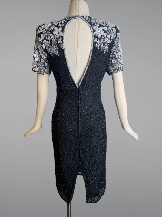 sequin dress 80s 80s Vintage Purple Sequin Mini Dress