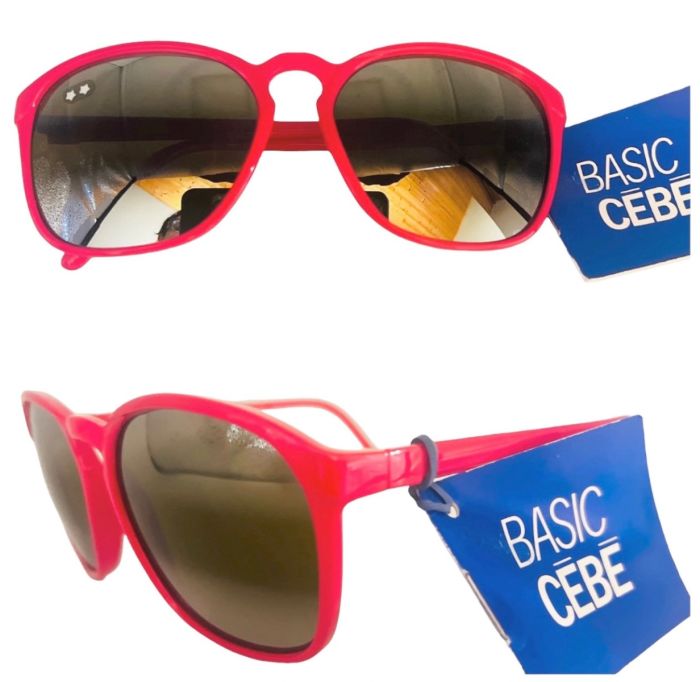 Vintage CEBE Pink Sunglasses with Mirrored Lenses, Deadstock 