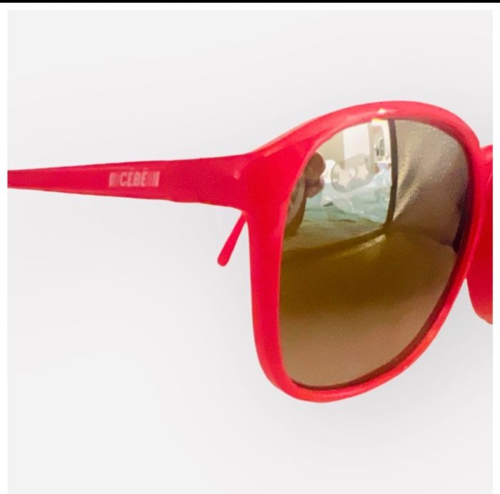 Vintage CEBE Pink Sunglasses with Mirrored Lenses, Deadstock  display picture 2