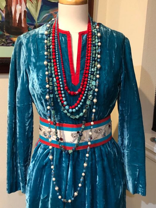 aqua red velvet dress Aqua red velvet dress