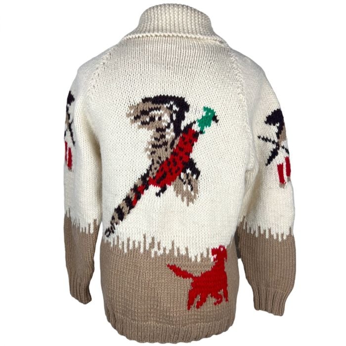 最終値引きAgnus Dei knit cowichan rurumu: Vintage 80s Genuine Cowichan Indian Hand Made Knit Cowichan