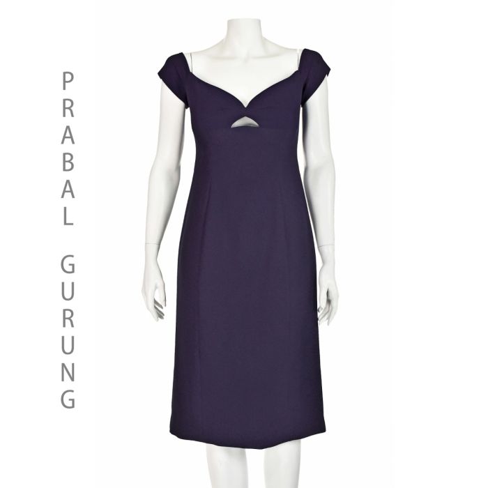 fitted lace wedding dress Prabal Gurung Purple & White Multi Silk 3/4 Dress: As Seen On Kate Mid main image 1